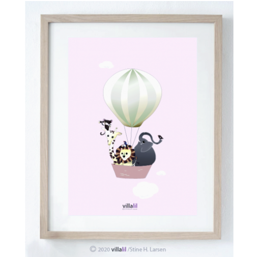 Villalil plakat - Luftballon
