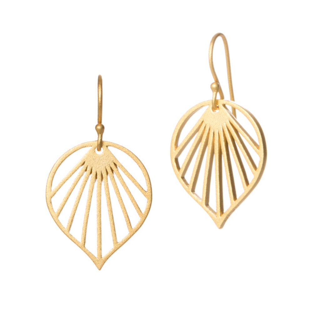 By Gabay / Øreringe / Spring Leaf / Forgyldt