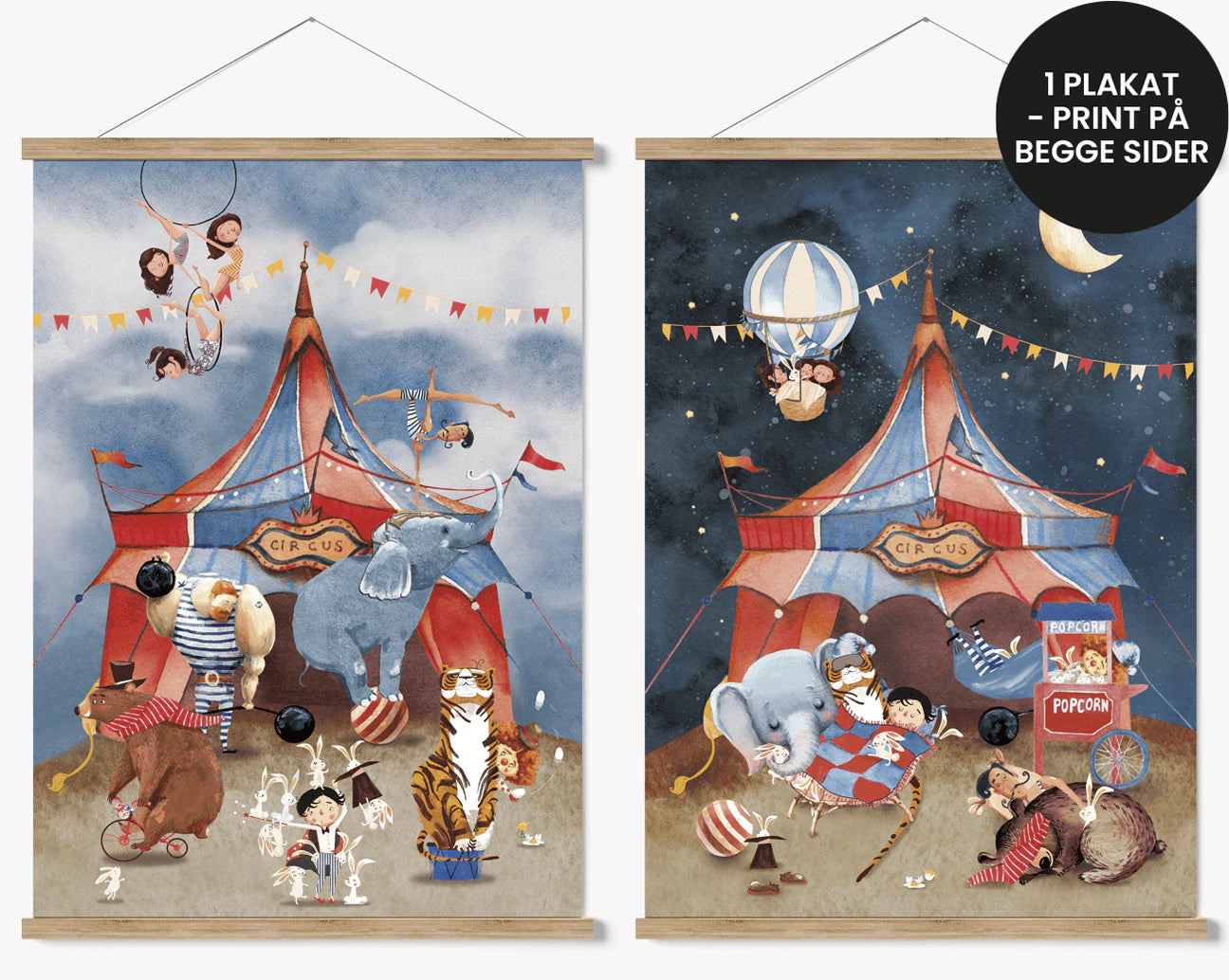 2 i 1 plakat / Cirkus Dag & Nat