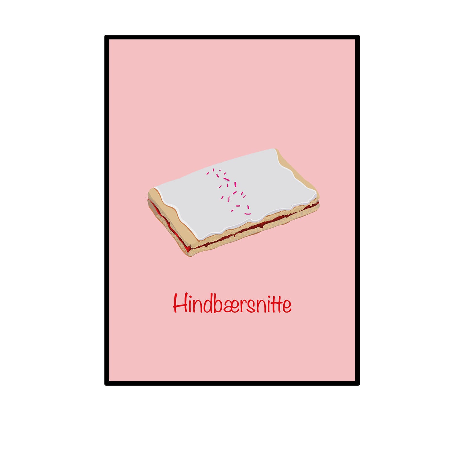 Nyborg Grafik & Web plakat - Hindbærsnitte
