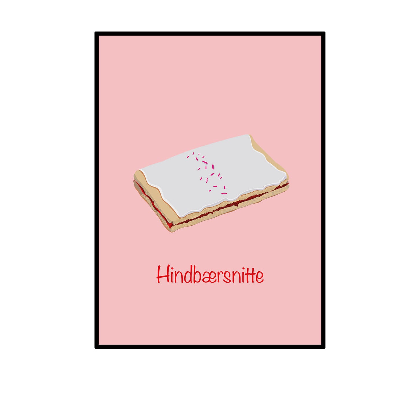 Nyborg Grafik & Web plakat - Hindbærsnitte