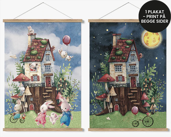 2 i 1 plakat / Kanin Dag & Nat