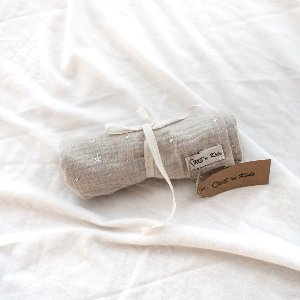 We´re Kids stofble - Creme/ Silver stars