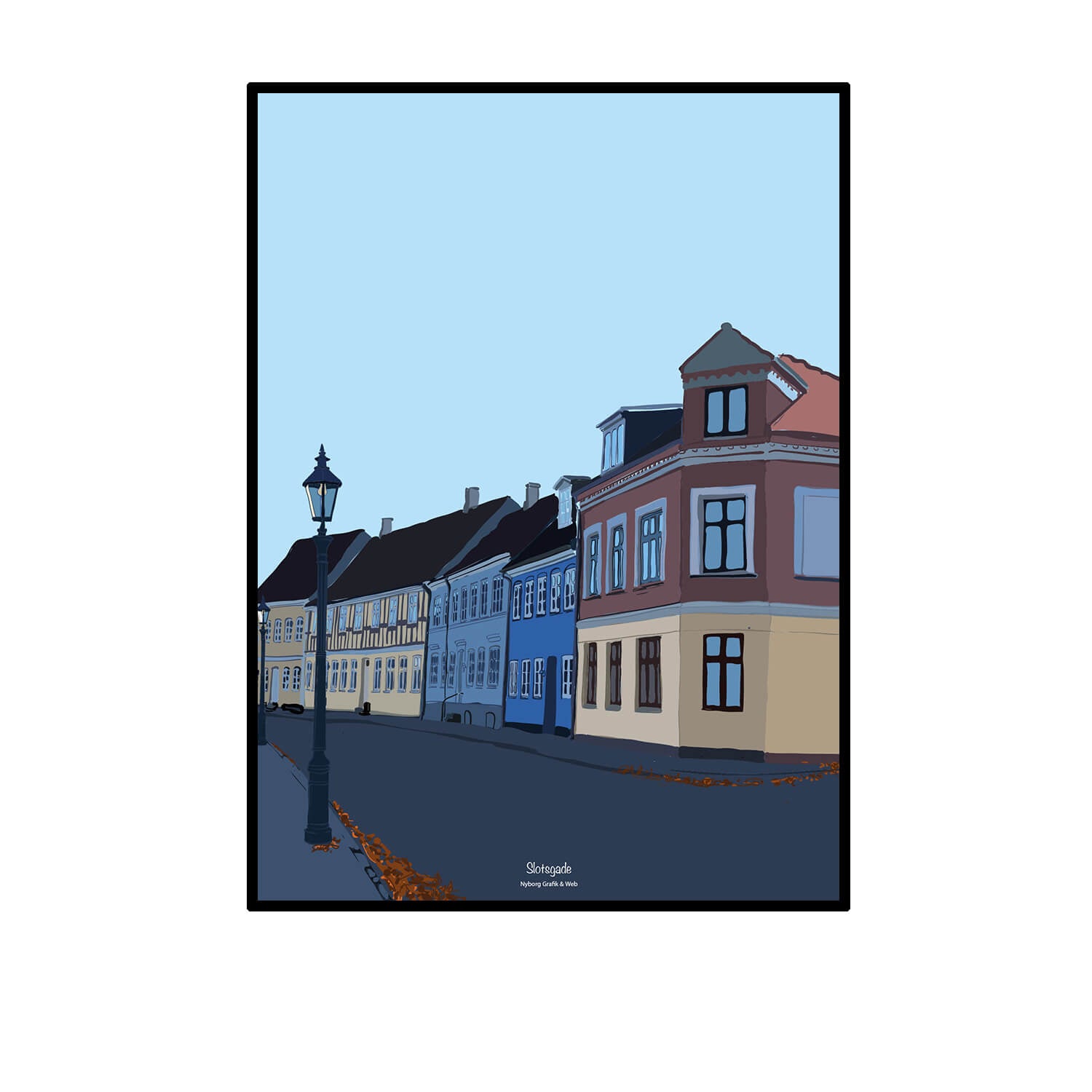 Nyborg Grafik & Web plakat - Slotsgade