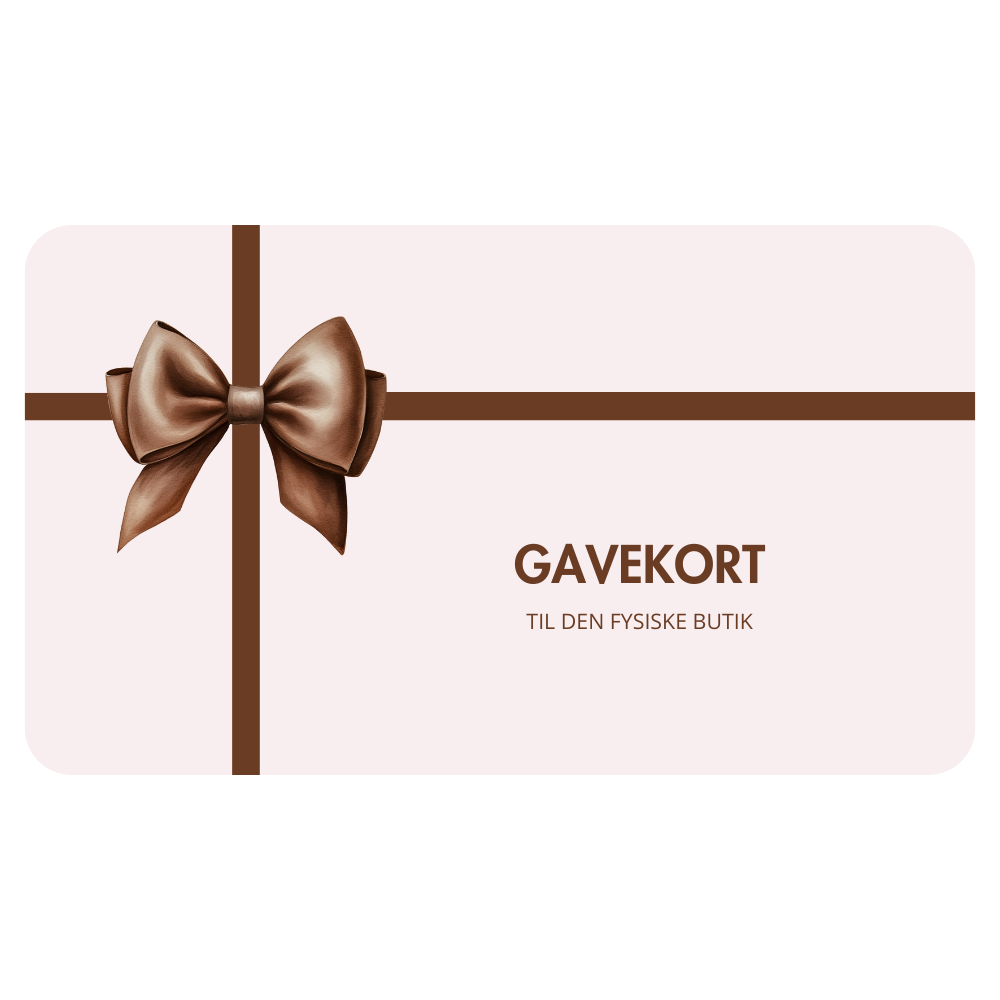 Gavekort til den fysiske butik