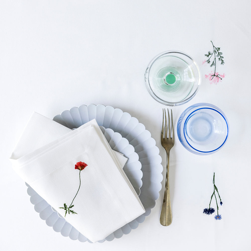 Serviet / Flora / Valmue