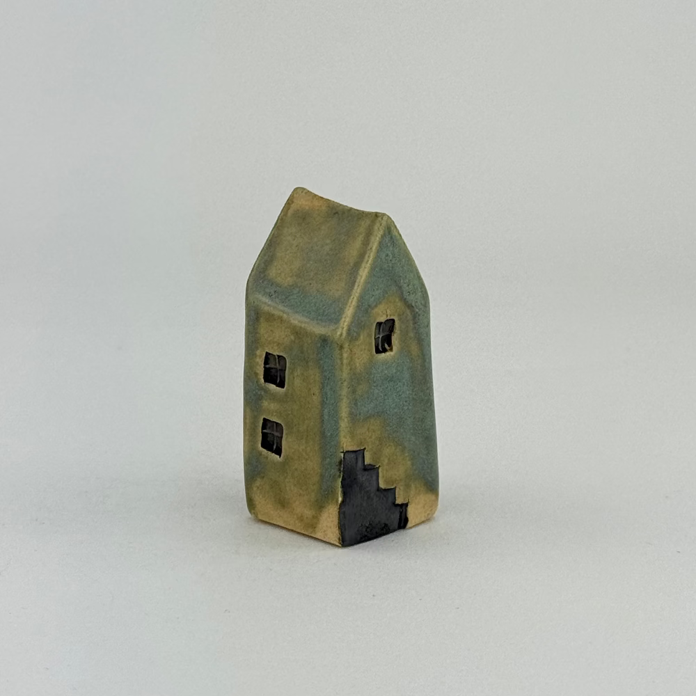 Keramik hus antik grøn