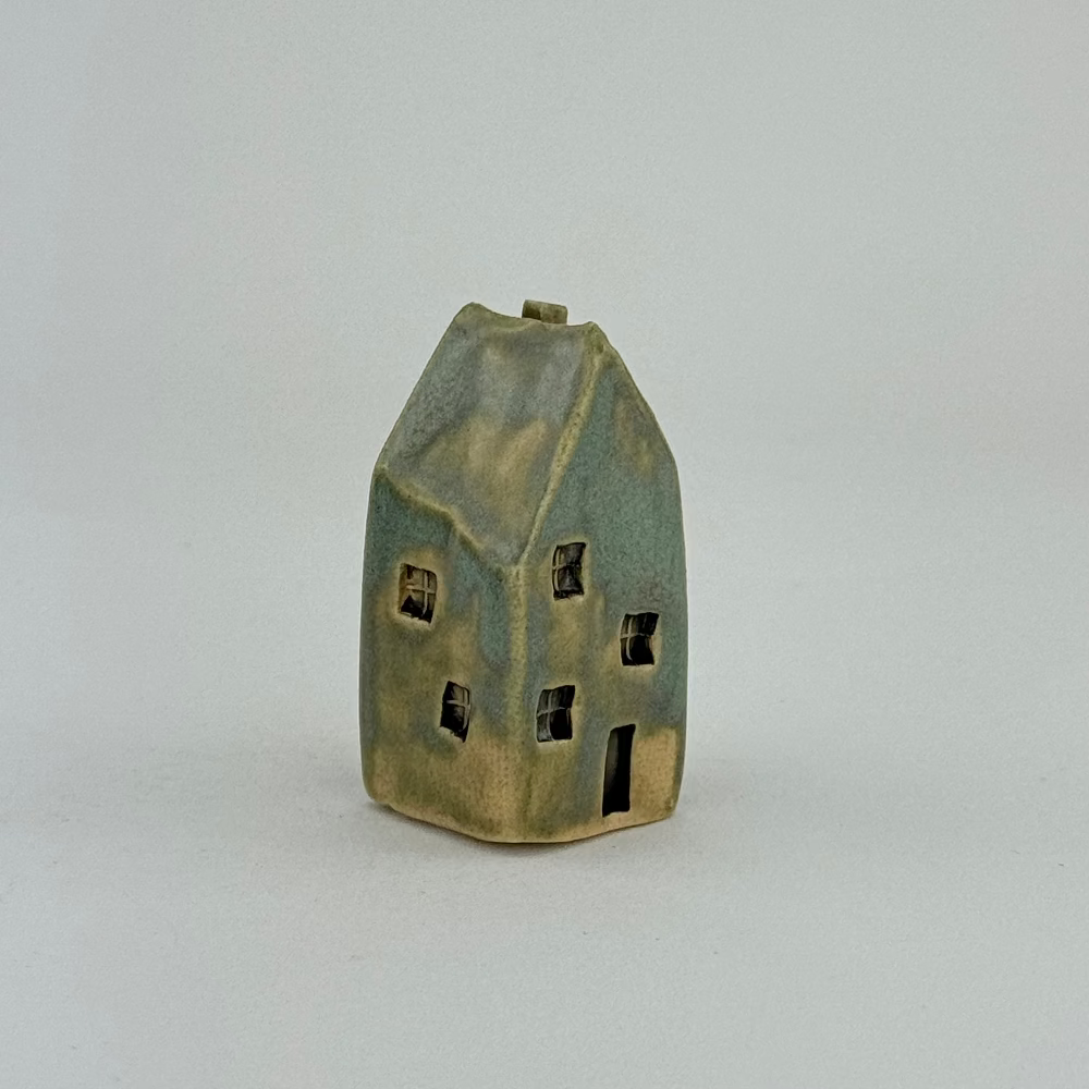 Keramiki hus - grøn - antik grøn