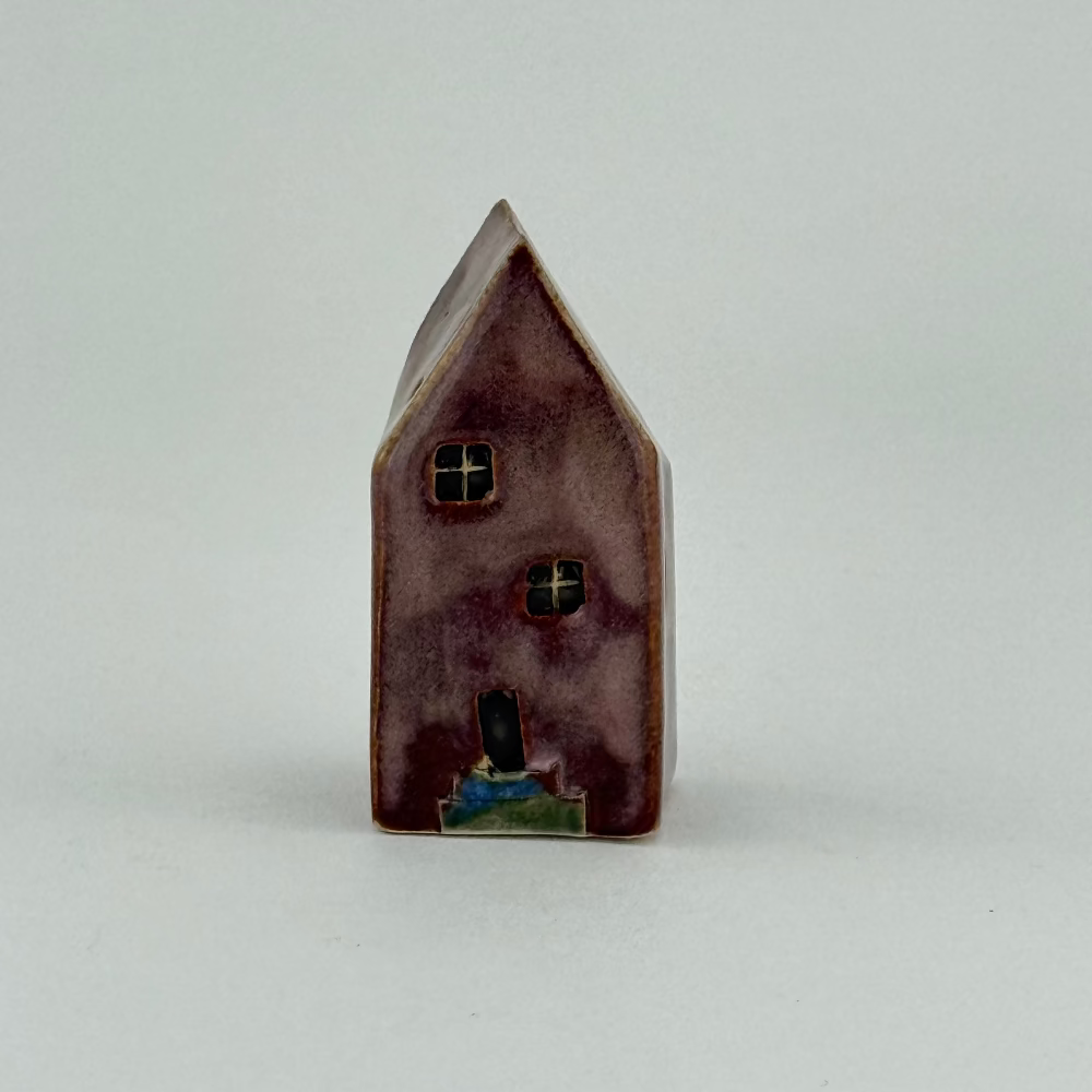 blomme håndlavet keramik hus