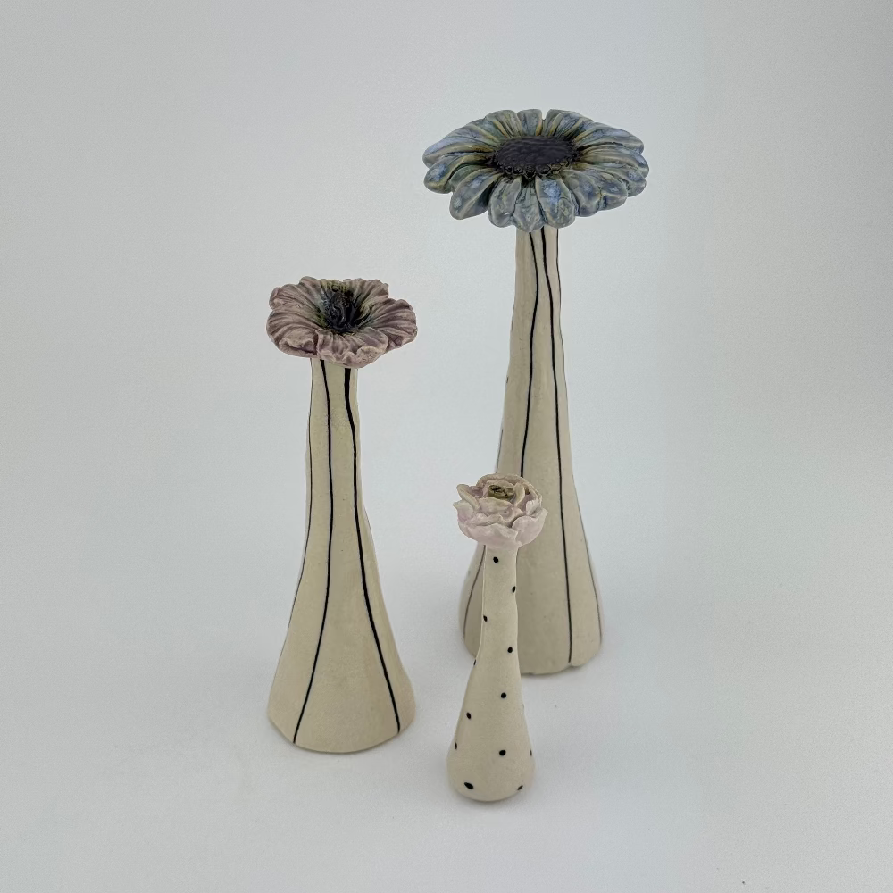 Håndlavede keramik blomster 