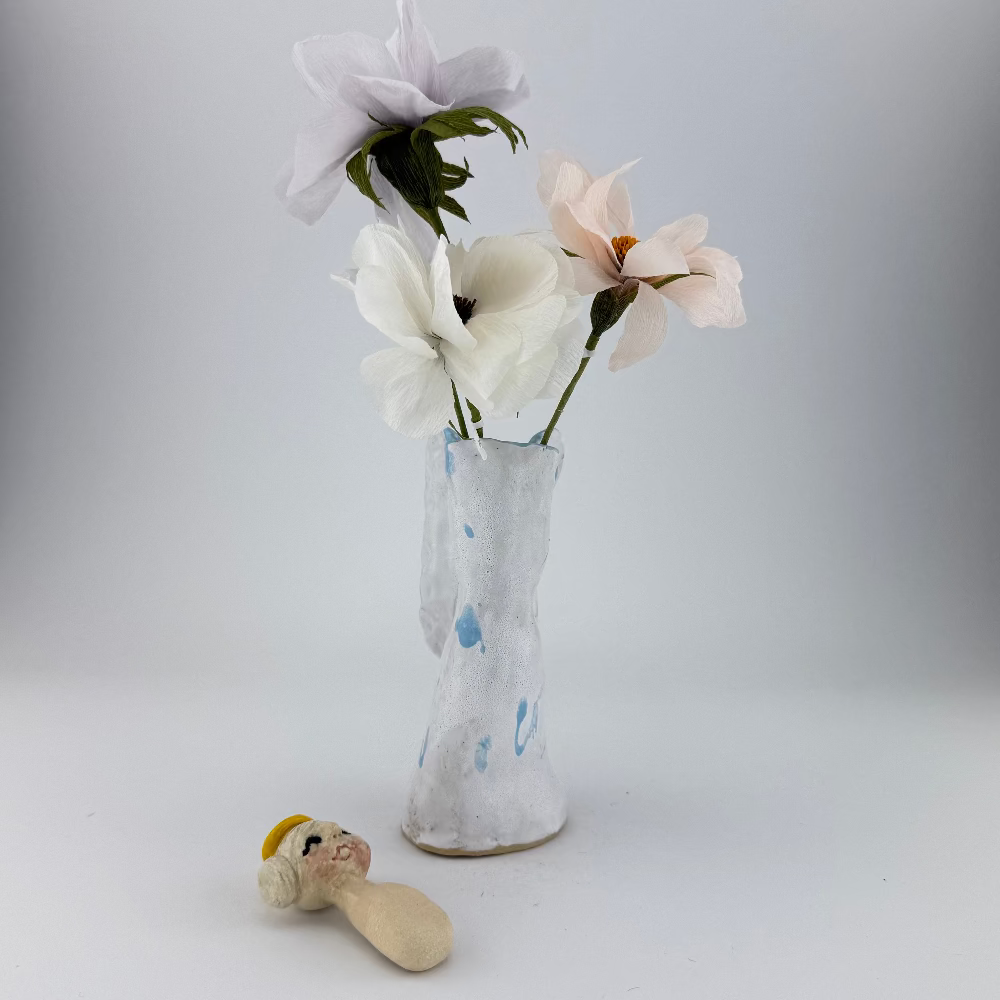 engel-vase med løst hoved 