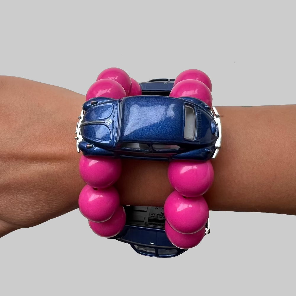 Armbånd / Biler / Blå & Pink