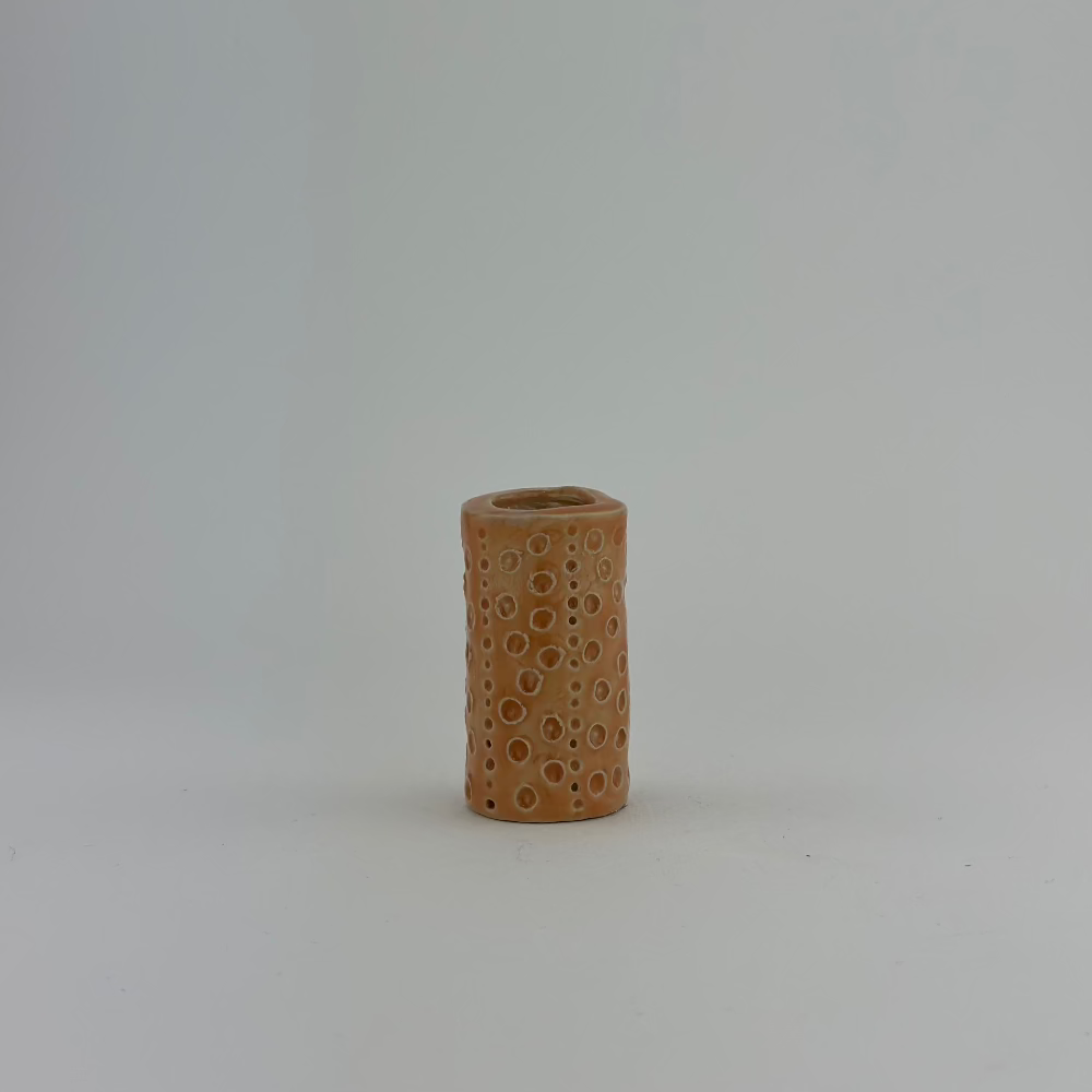 Lysestage / Vase / Svag Ferskenfarve / Lille