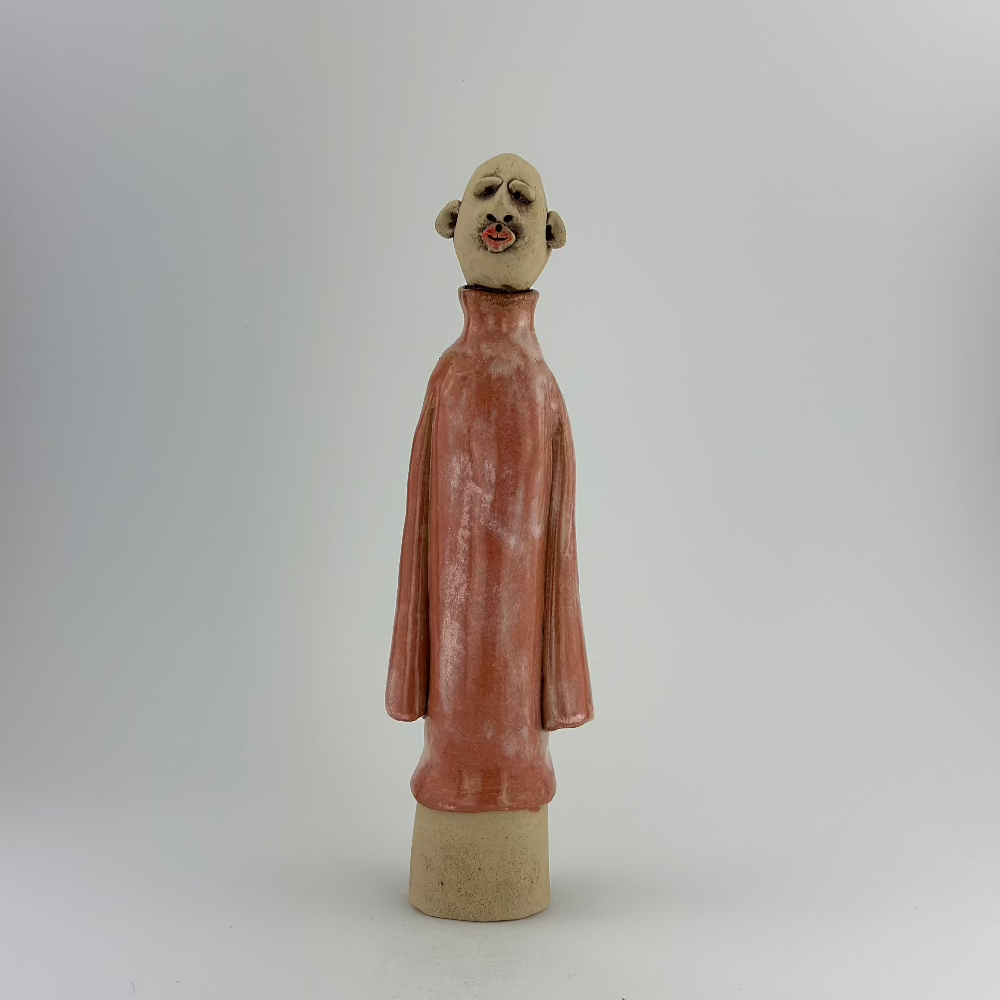 Keramisk figur / Kiss Me / Rød