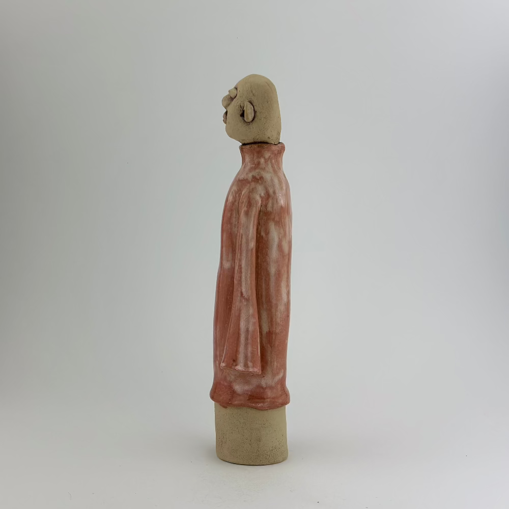 Keramisk figur / Kiss Me / Rød