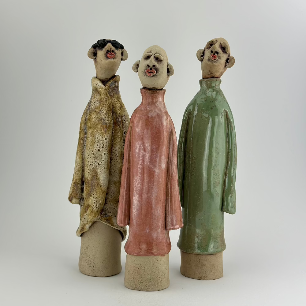 Keramisk figur / Kiss Me / Rød