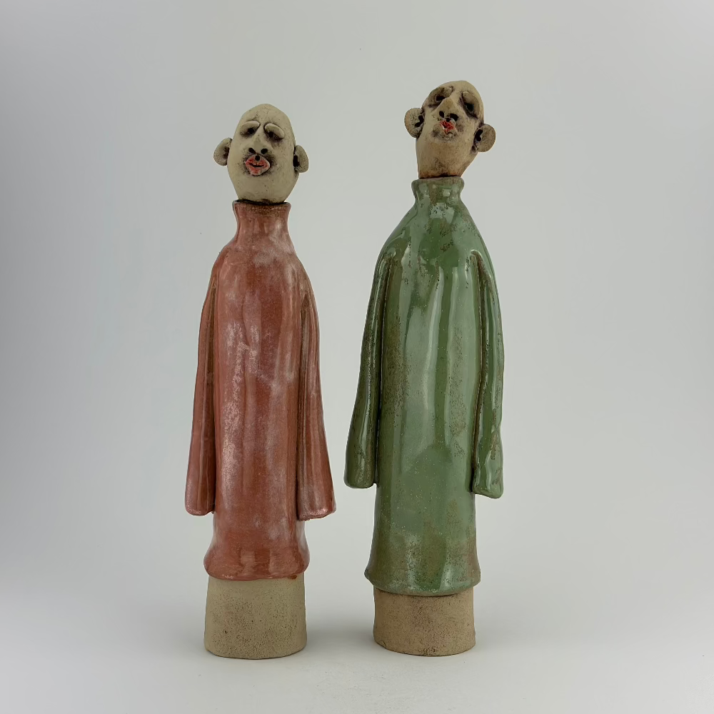 Keramisk figur / Kiss Me / Rød