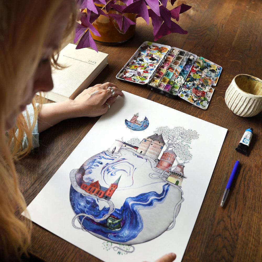 Unik by-plakat Nyborg 