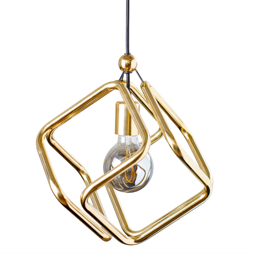 Lampe / INFINITY CUBE / Guld