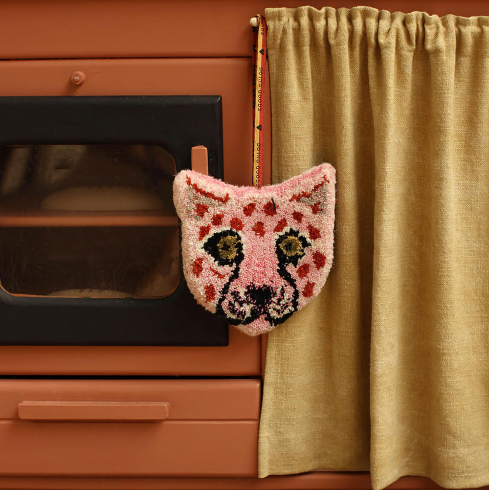 Tæppe ophæng / Leopard / Pink