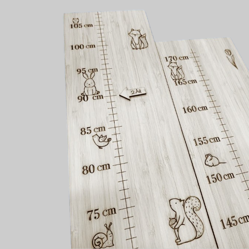 Højdemåler / Bambus / Skovens dyr