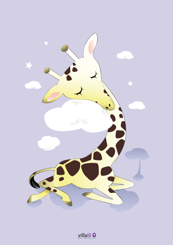 Plakat & Kort / Giraf