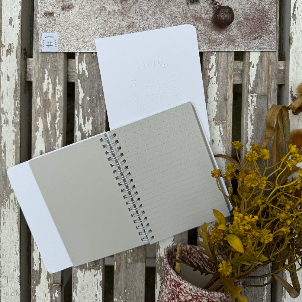 Notesbog / A6 / Linjeret / Hvid