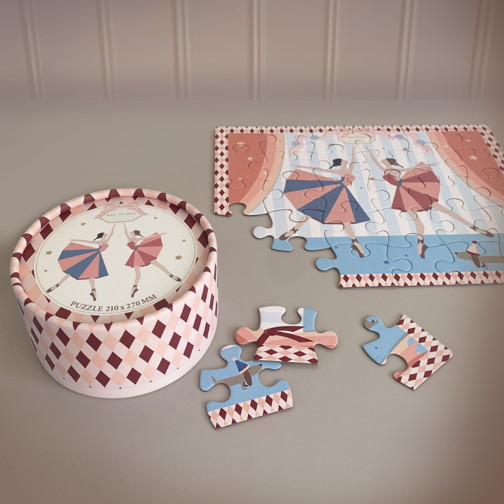 Puslespil med ballerinaer 