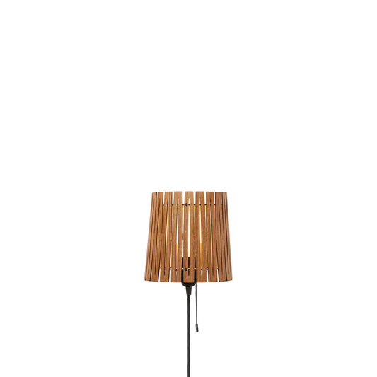 NKJ Design WOOD SIX Væglampe - Birch Wheat Brown
