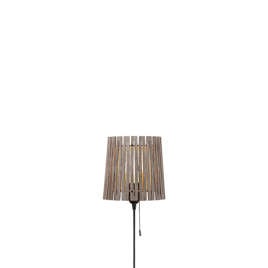 NKJ Design WOOD SIX Væglampe - Birch Stone Grey
