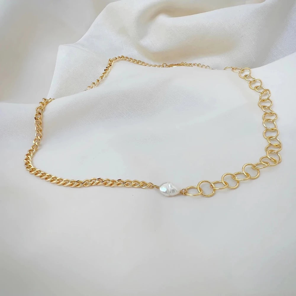 Jewelry by Grundled halskæde - Lisa Forgyldt