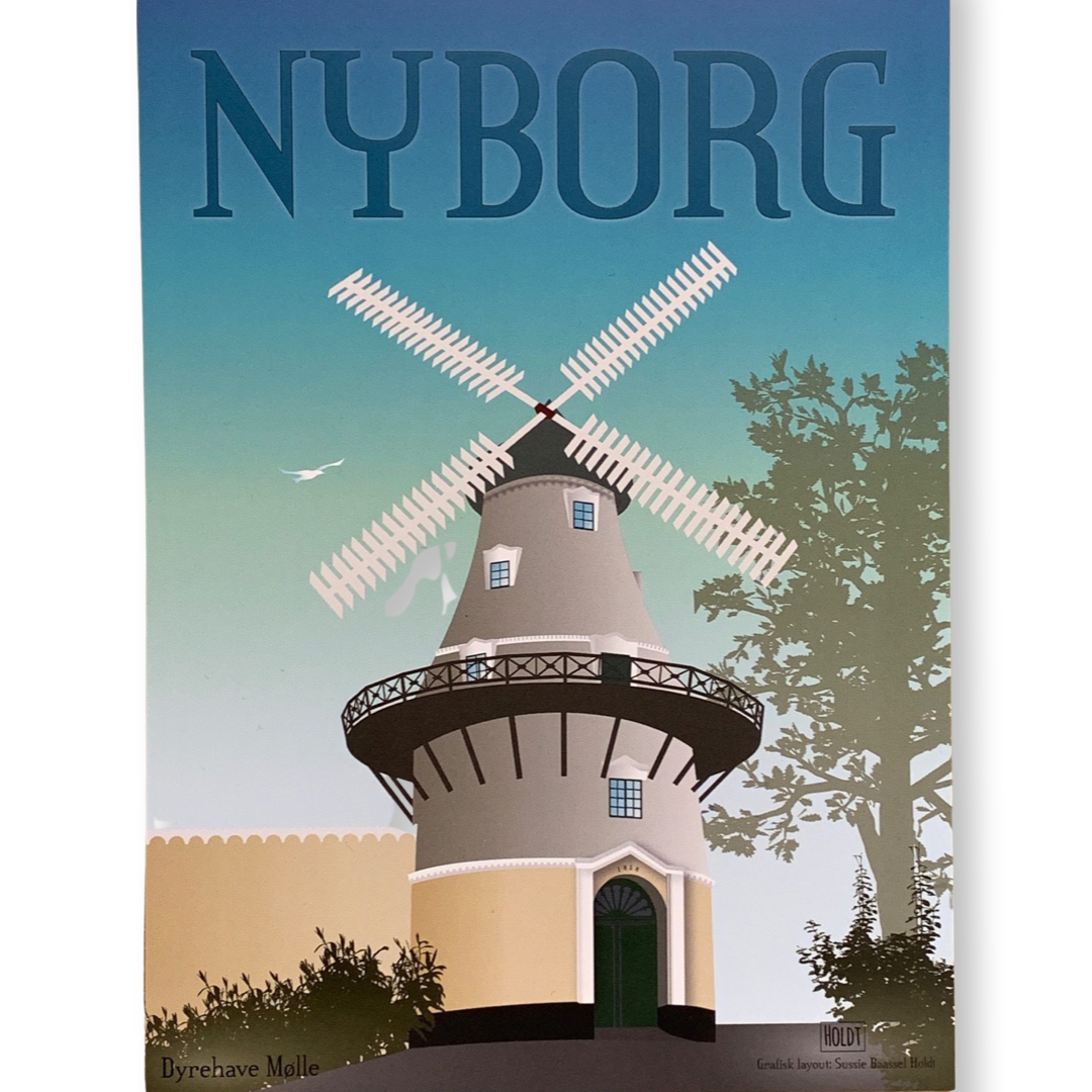 Holdt Art plakat - Dyrehave Mølle