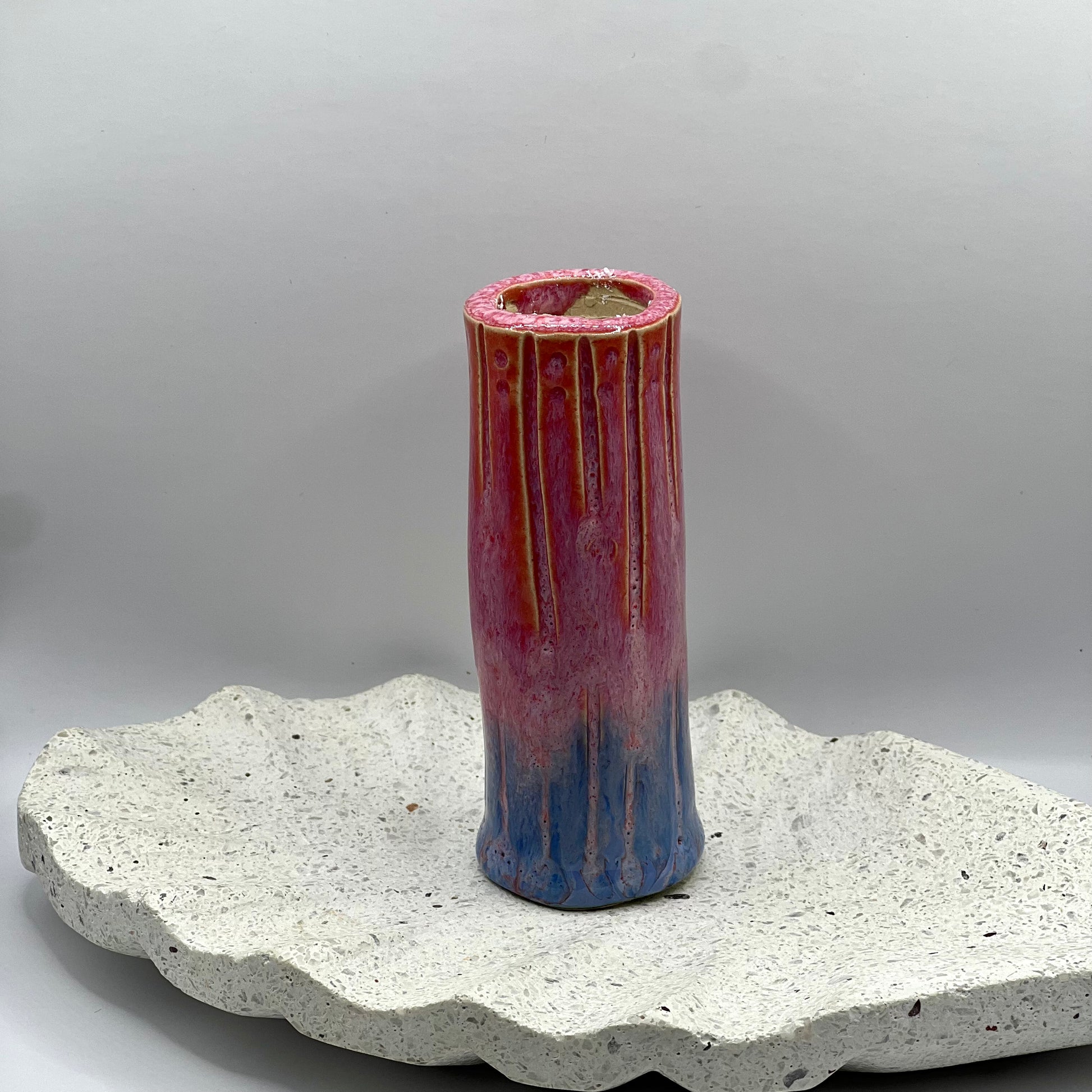 Villa Kulla lysestage / Vase / Rød