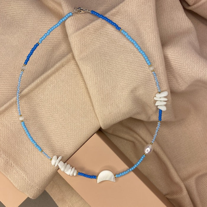 Rart Art perle halskæde - Blå