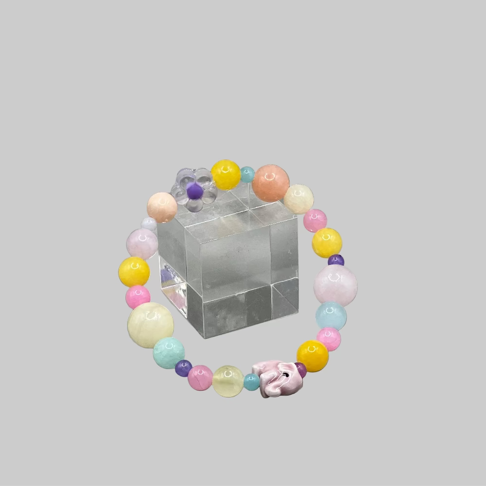 Zap Design Armbånd - Lyserød elefant