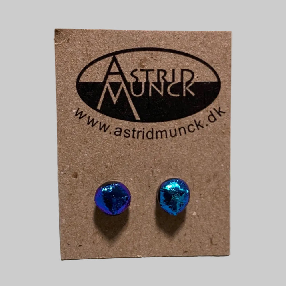 Astrid Munck / Ørestikker / Glas / Blå