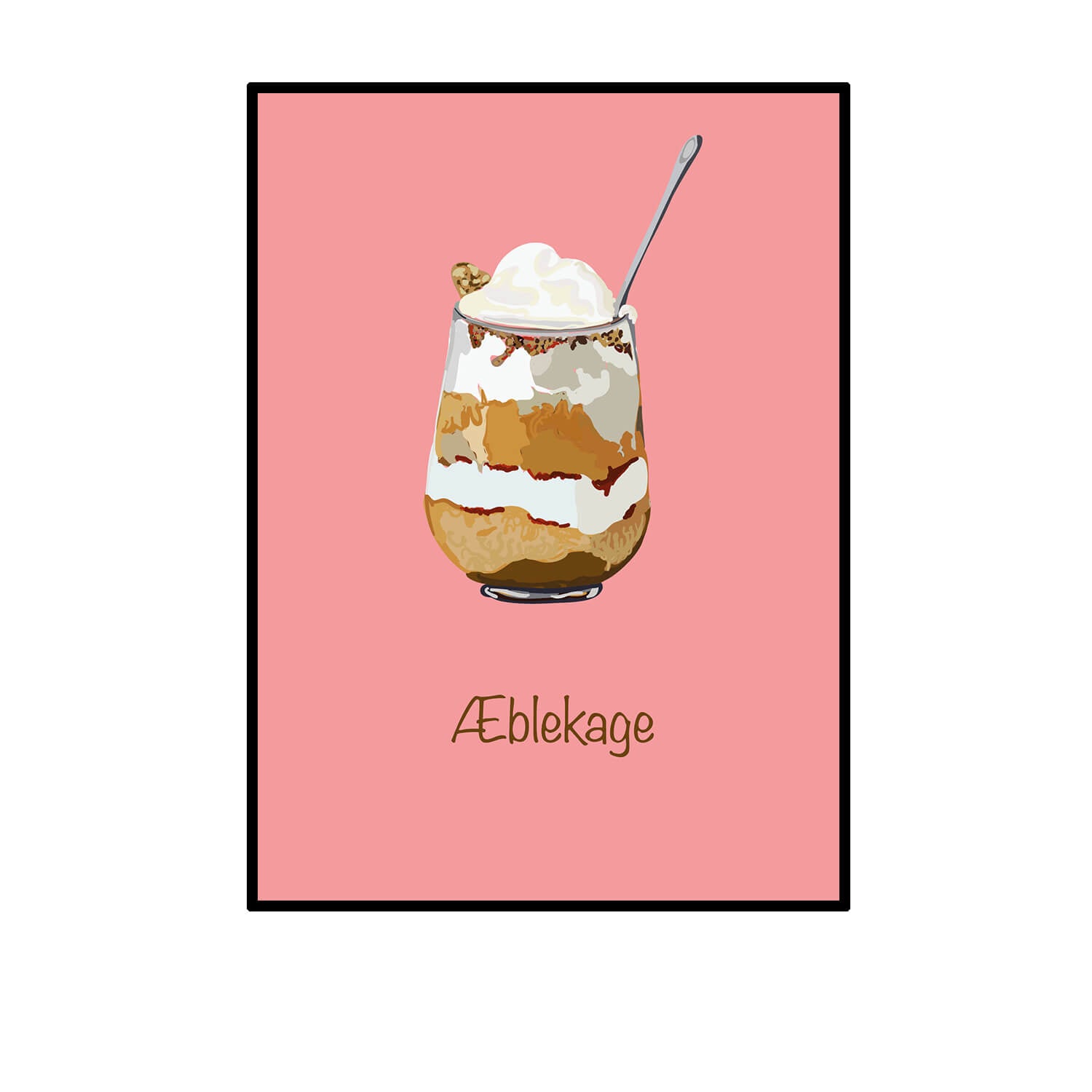 Nyborg Grafik & Web plakat - Gammeldags Æblekage