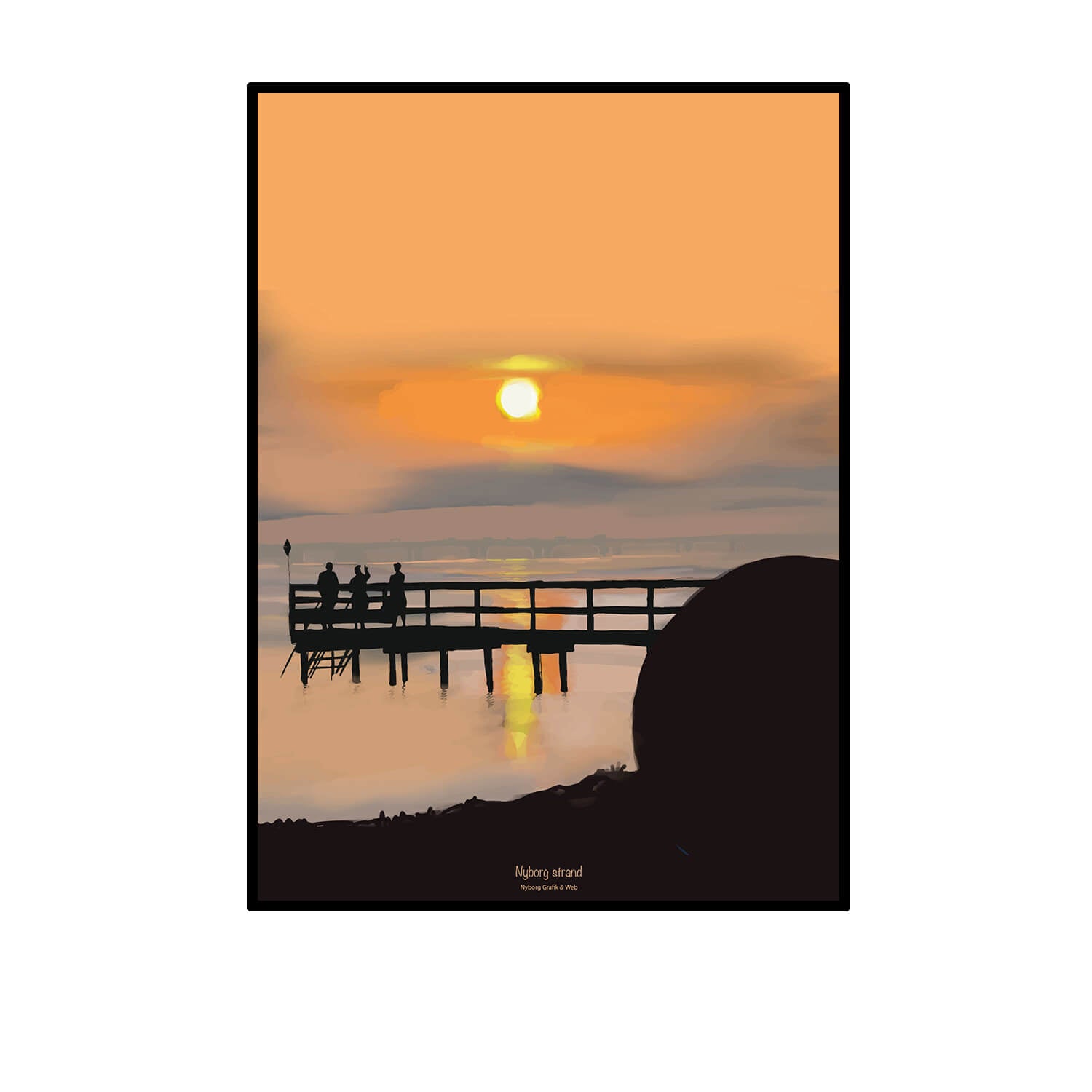 Nyborg Grafik & Web plakat - Nyborg Strand Vinterbadning