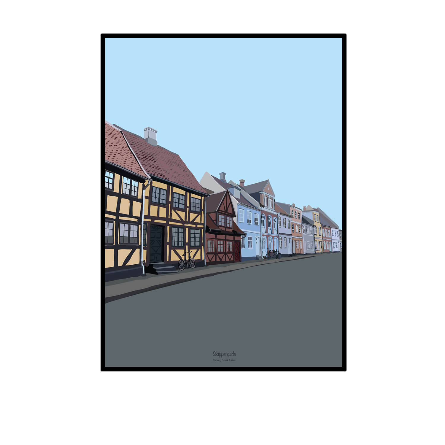 Nyborg Grafik & Web plakat - Skippergade